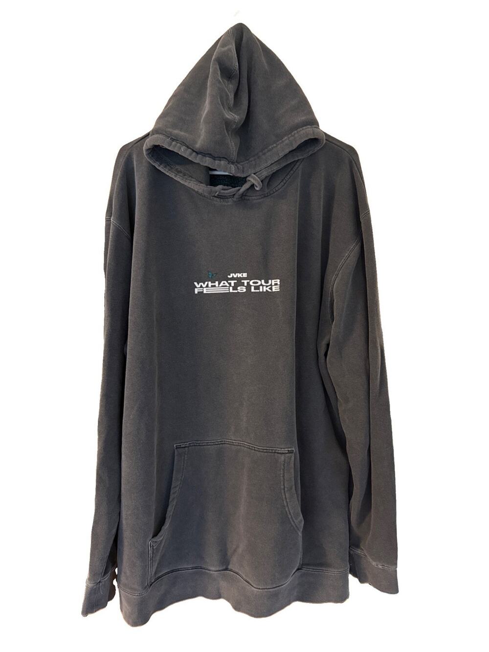 JVKE “What Tour Feels Like” 2XL Men’s Dark Gray Hoodie By Independent Trading